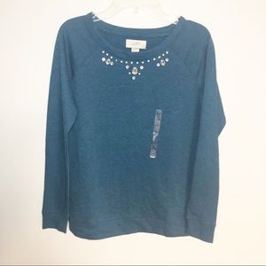 Loft jeweled sweatshirt